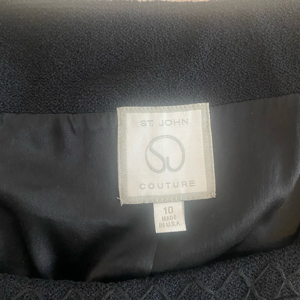 St. John Couture Black Dress